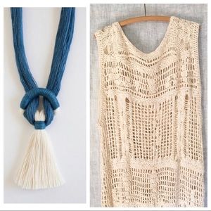 SALE New Free People Crocheted Maxi Dress M